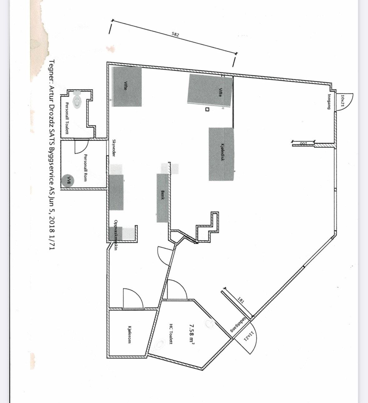 Plantegning Galleribilde
