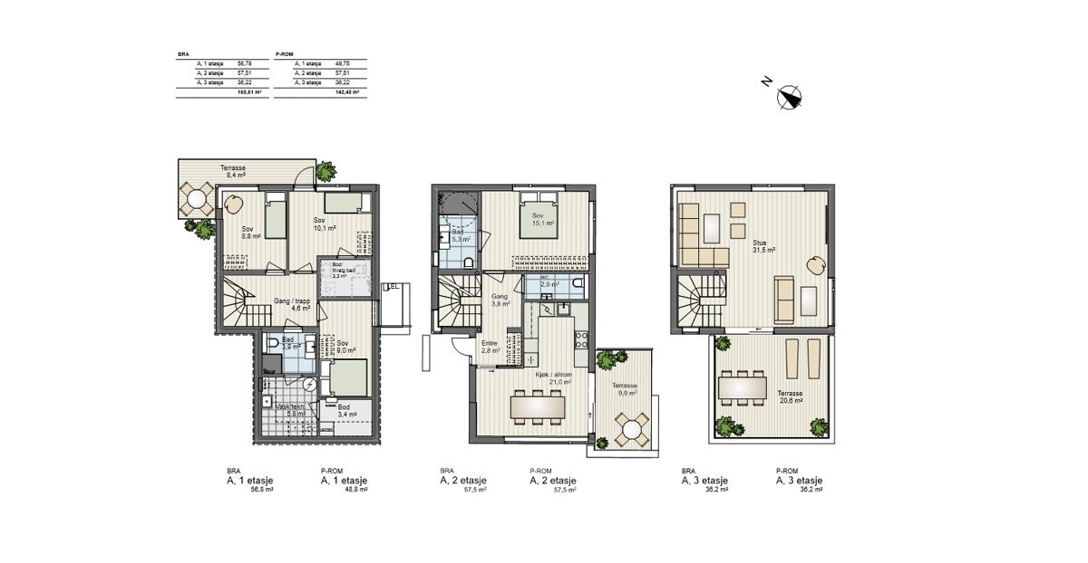 A PLAN 1-3 Galleribilde