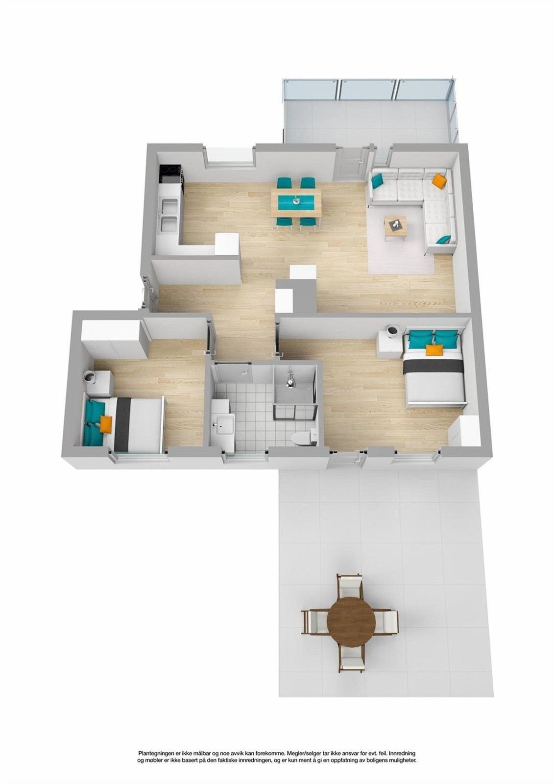 3D view Galleribilde