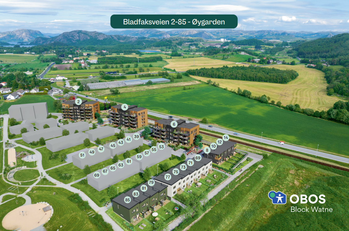 Bladfaksveien - leiligheter og rekkehus med nydelig beliggenhet Galleribilde