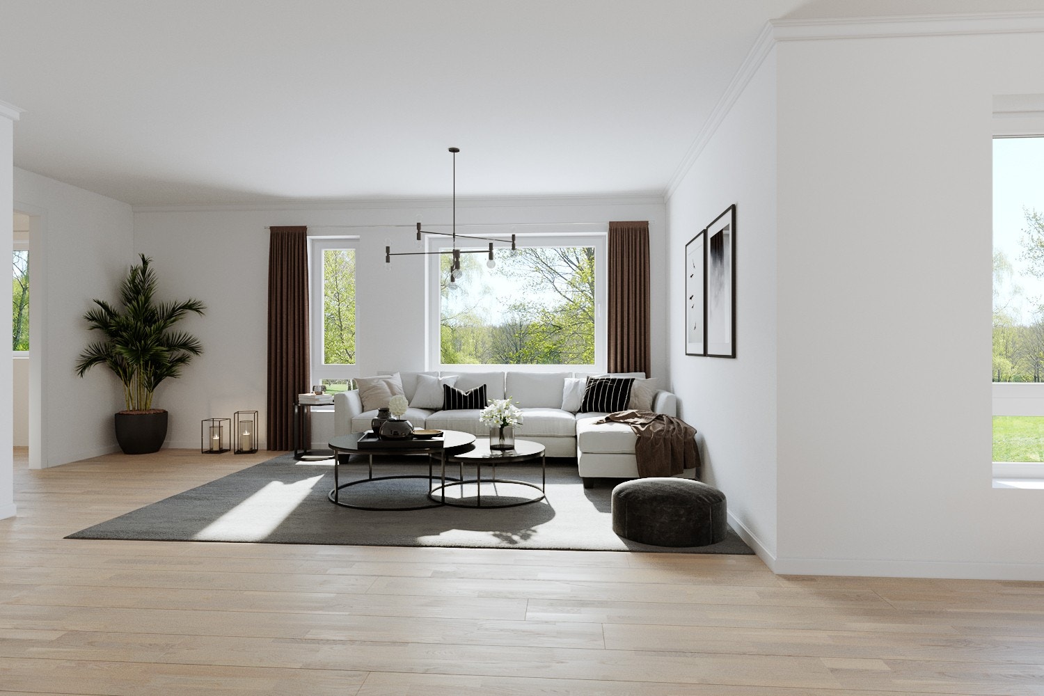 Illustrasjon stue Galleribilde