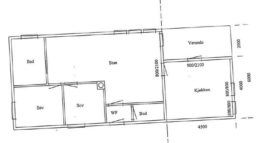 Planløsning hytte Galleribilde