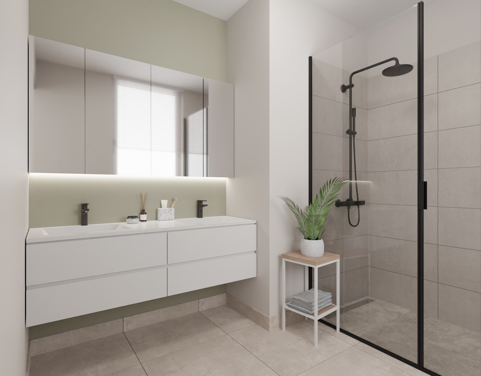 Boligene leveres med to delikate bad - ett i hver etasje Galleribilde