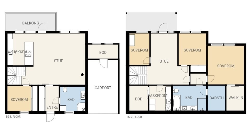 6-roms leilighet over 2 plan Galleribilde