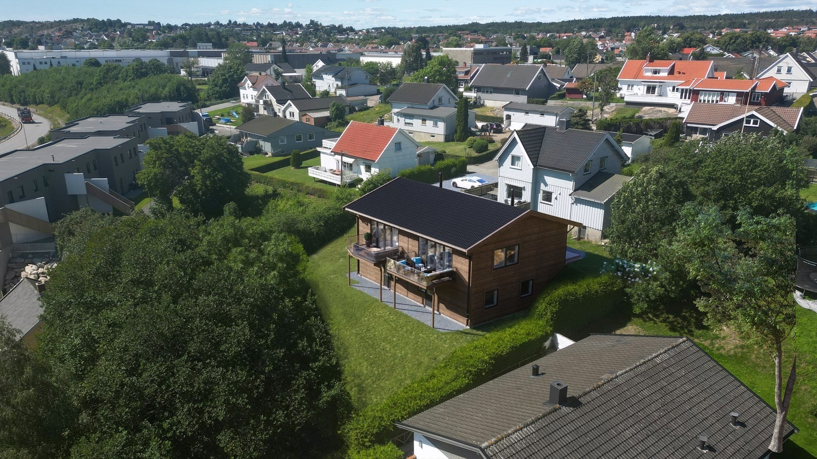 Meget trivelig og familievennlig beliggenhet. (Illustrasjon). Galleribilde