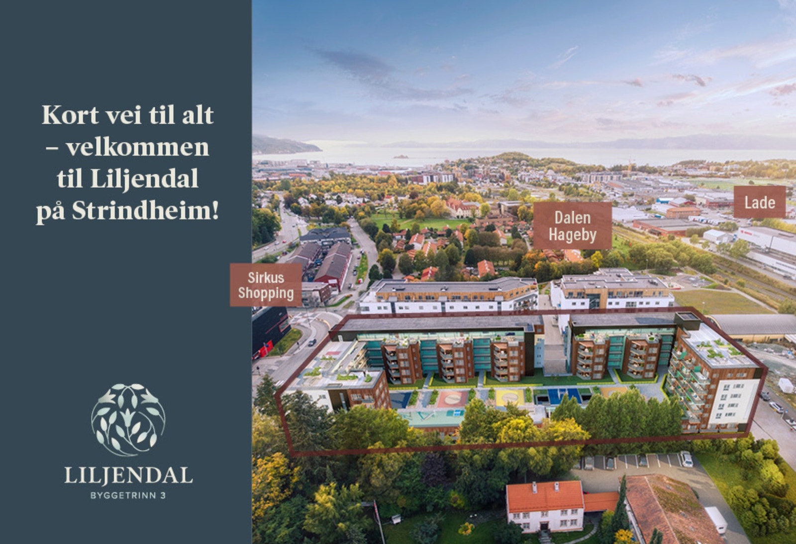 Prosjektet med sin ypperlige beliggenhet - sett fra øst. Illustrasjon. Galleribilde