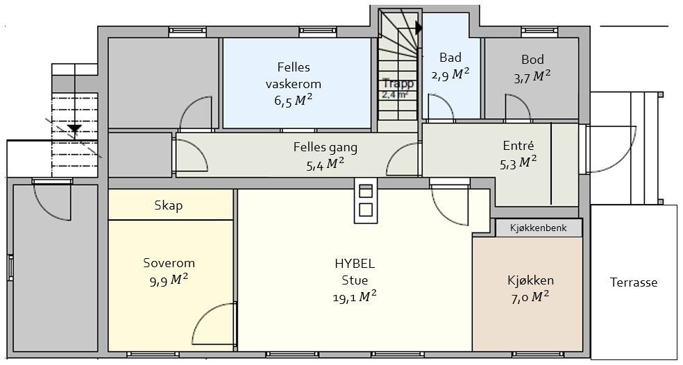 Plantegning Galleribilde