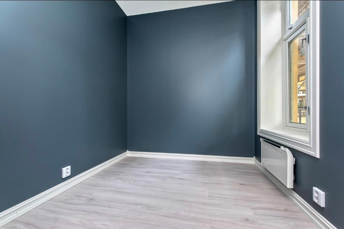 Slik ser det ledige rommet ut umøblert Galleribilde