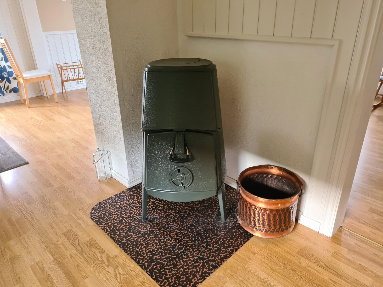 Lukket peis med vedfyring Galleribilde