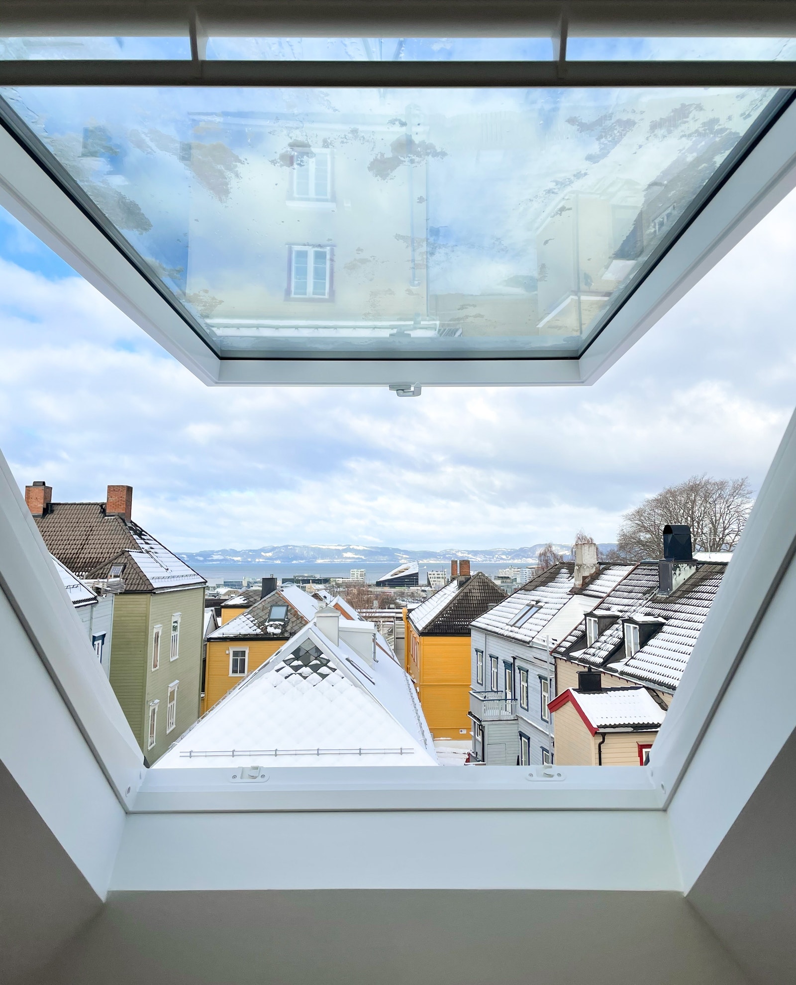 Utsikt takvindu stue Galleribilde