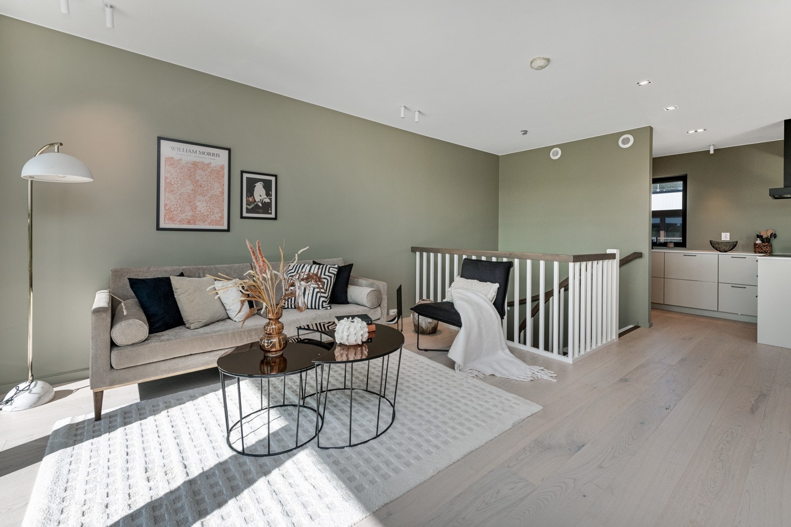 I stuen er det downlights og punktbelysning Galleribilde
