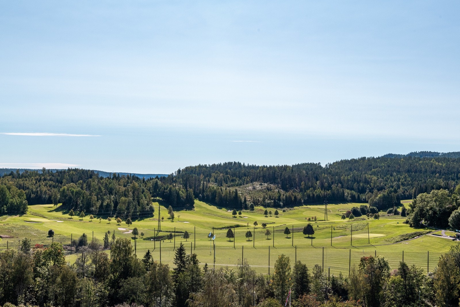 Utsikt mot golfbanen Galleribilde
