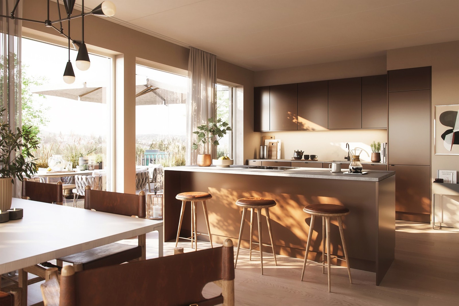 Leilighetene i Mathildetunet varierer fra store familieboliger til effektive to- og treroms. Galleribilde