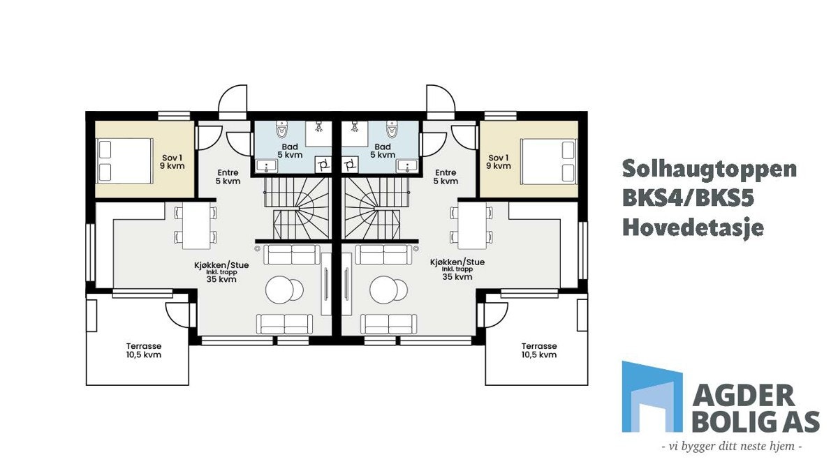 Plantegning Type A - Hovedetasje Galleribilde