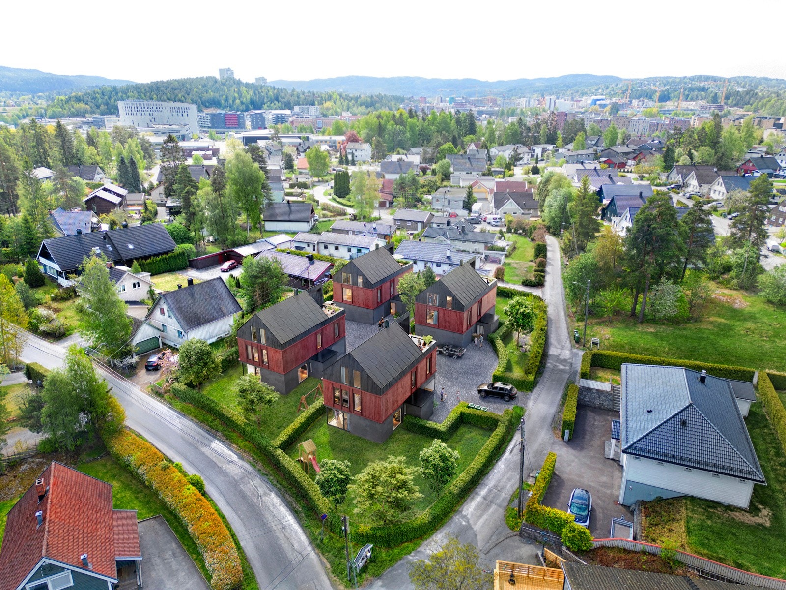 Velkommen til Lønnevien 2, som kjøper kan du velge utvendig farge på huset. Galleribilde