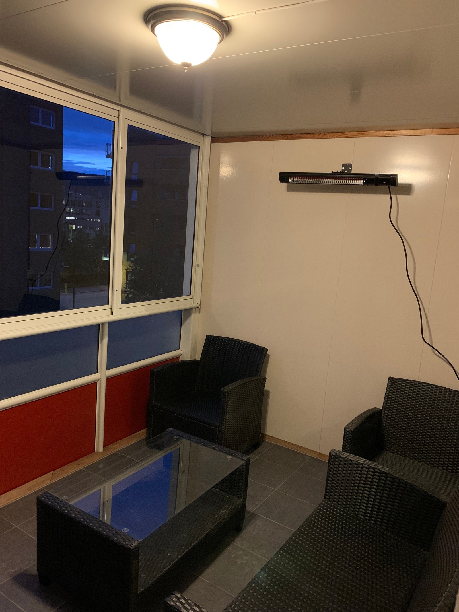 Innebygget veranda/vinterhage Galleribilde