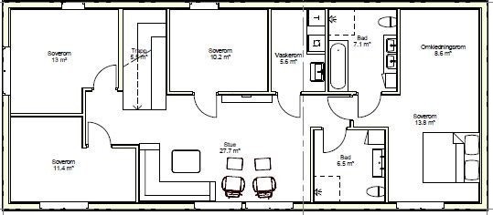 Plantegning av 2. etasje. Galleribilde