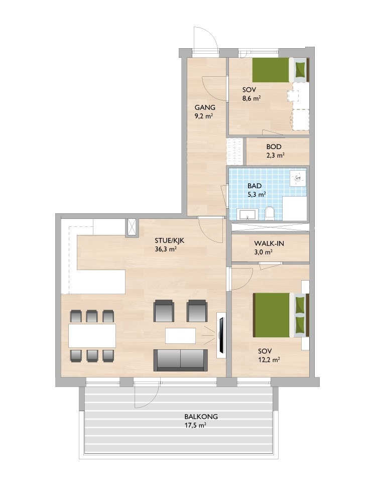 A402 - Plantegning Galleribilde