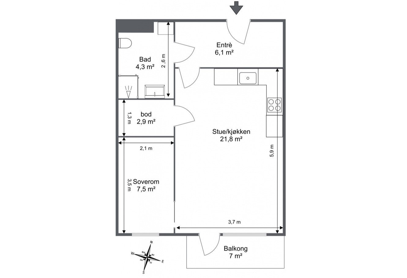 Plantegning Galleribilde