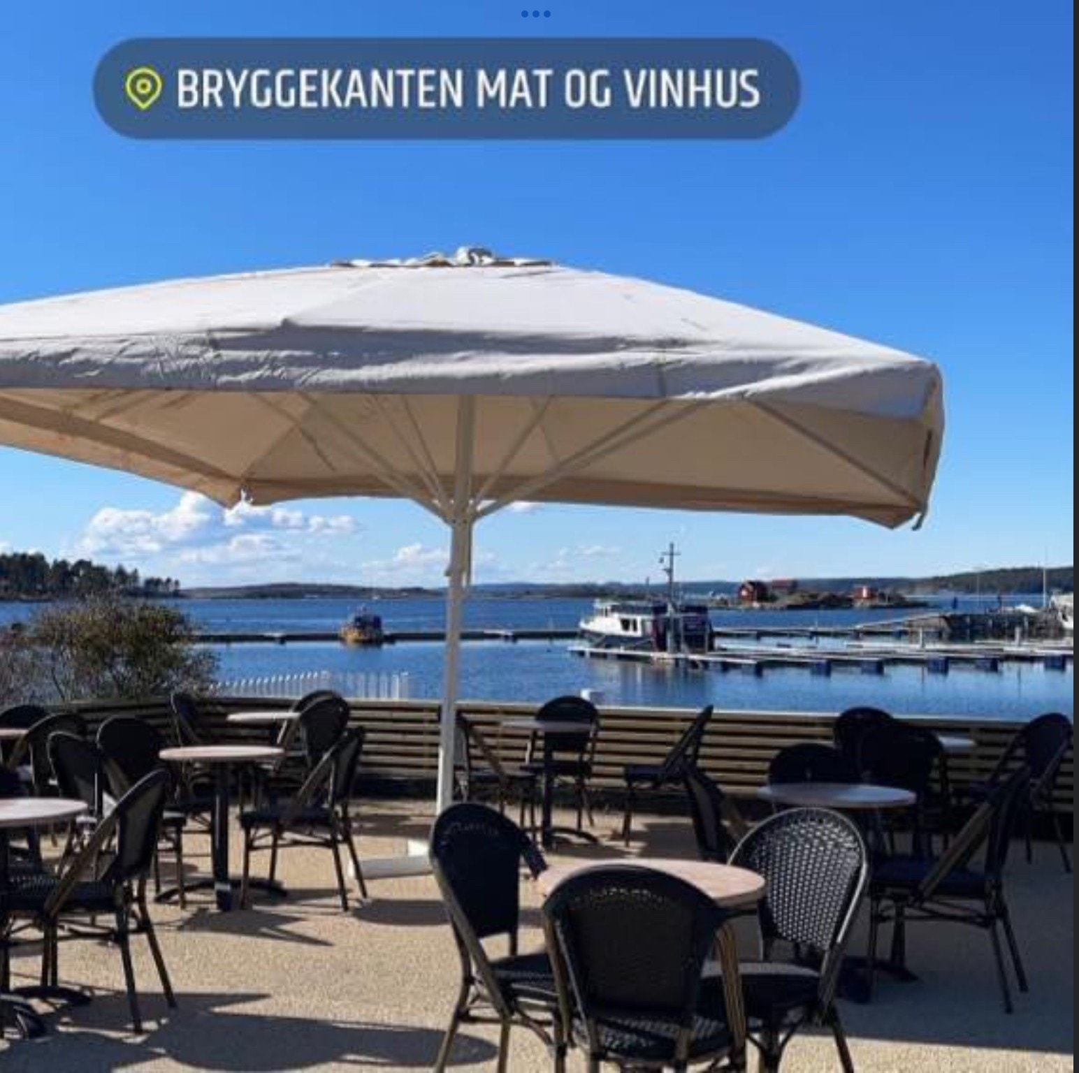 Utsikt fra uteservering Galleribilde