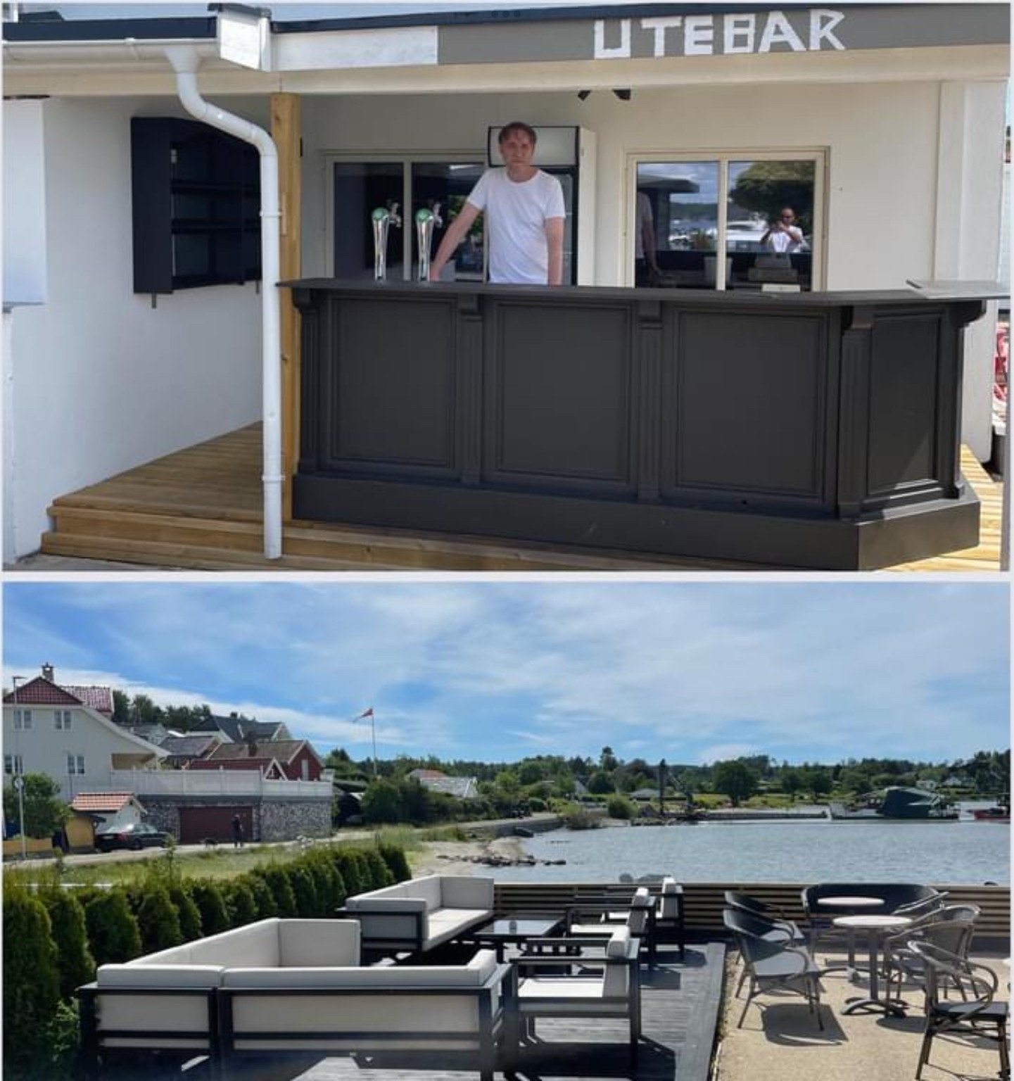 Utebar med Beach loung Galleribilde