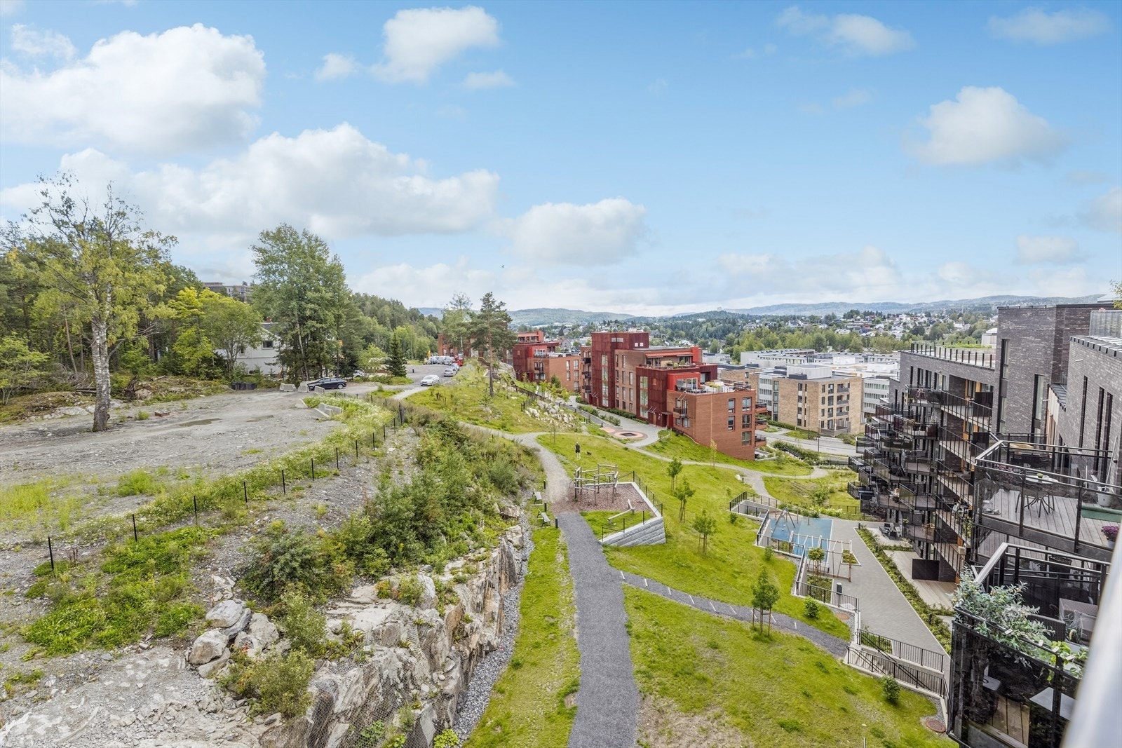 Utsikt fra leiligheten. Galleribilde