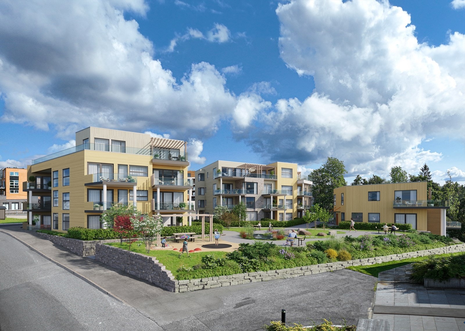 Velkommen til boligprosjektet Paradishagen, trinn 2 - Her kommer 35 nye lekre leiligheter for salg! (Illustrasjon vil avvike) Galleribilde