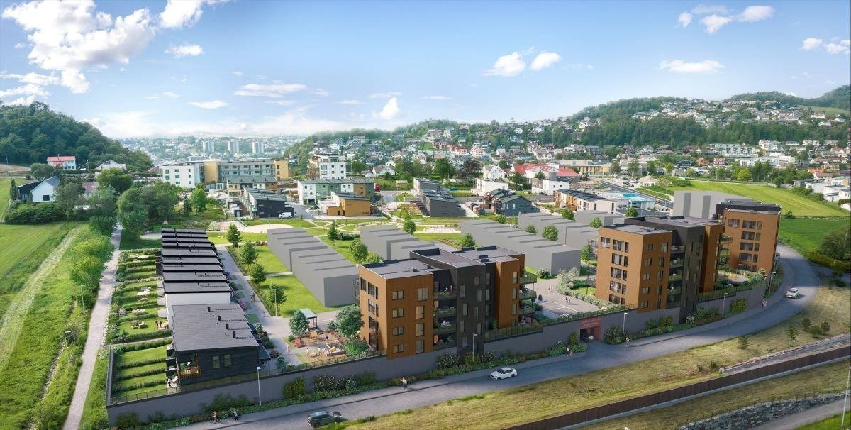 Leilighet H0403 ligger i 4.etg helt til høyre i bygget Galleribilde