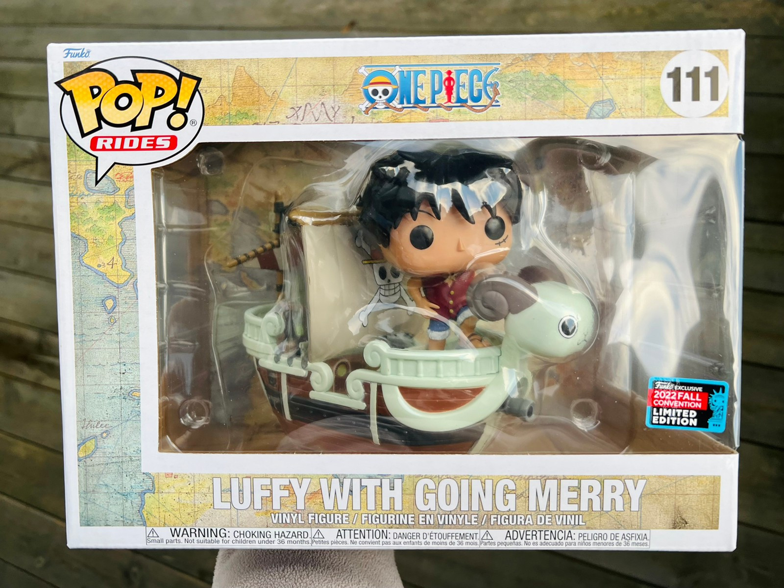 Luffy with going merry funko pop! newest Rides nycc 2022