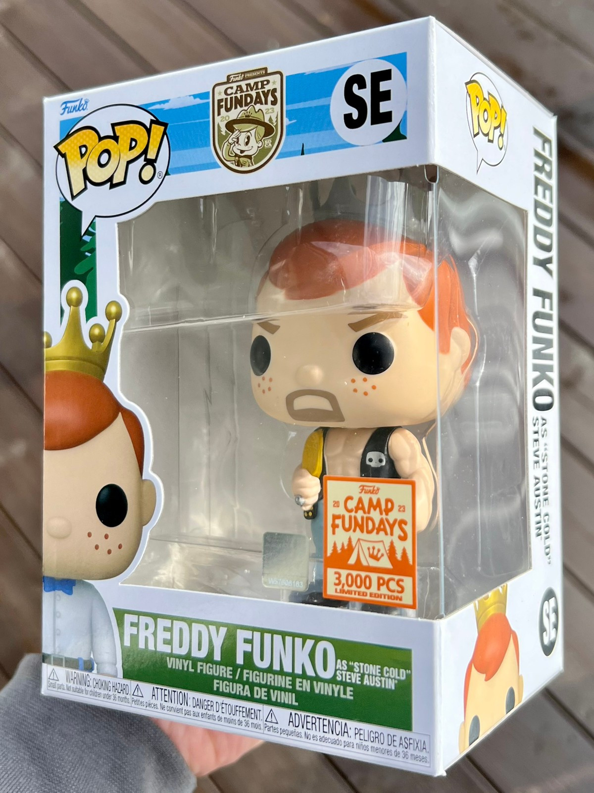 Freddy Funko newest as Stone Cold Steve Austin Fundays 2023 LE 3000