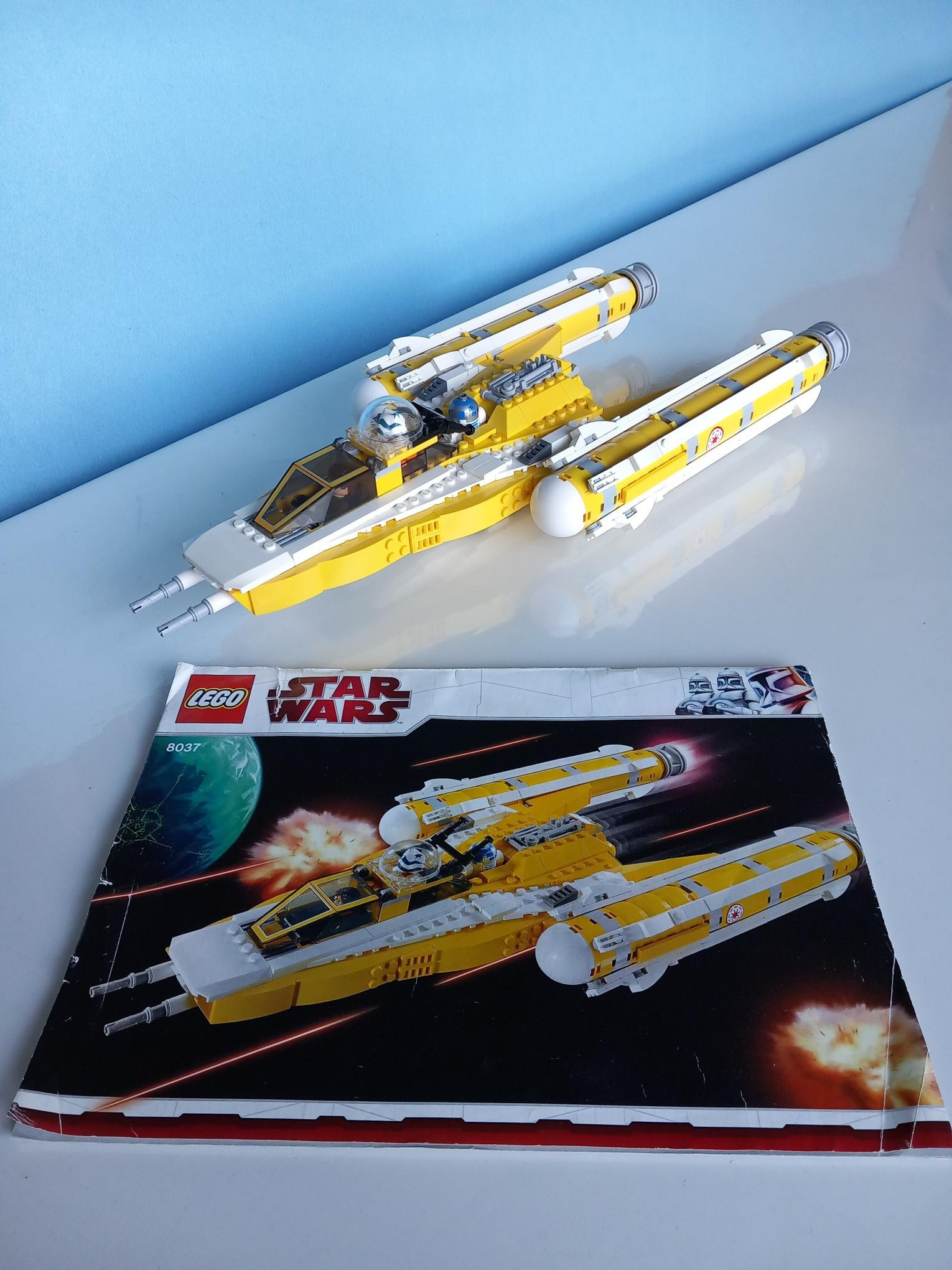 Star Wars 8037 Anakin’s Y-wing Starfighter 100% COMPLETE with store all