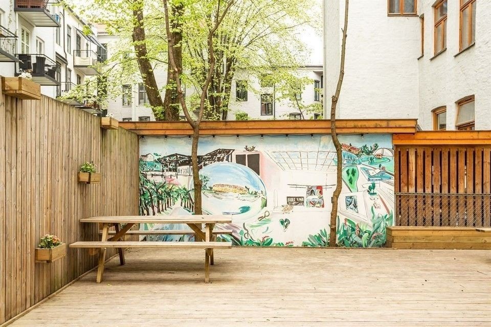 bakgård Galleribilde