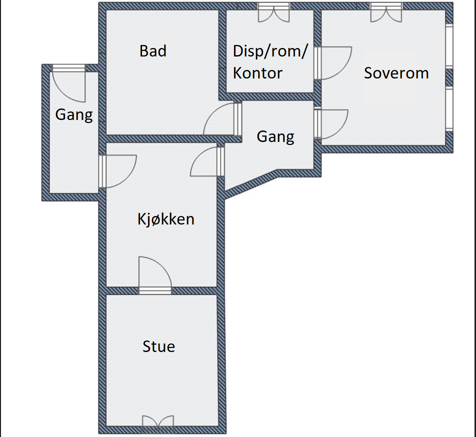 Plantegning Galleribilde