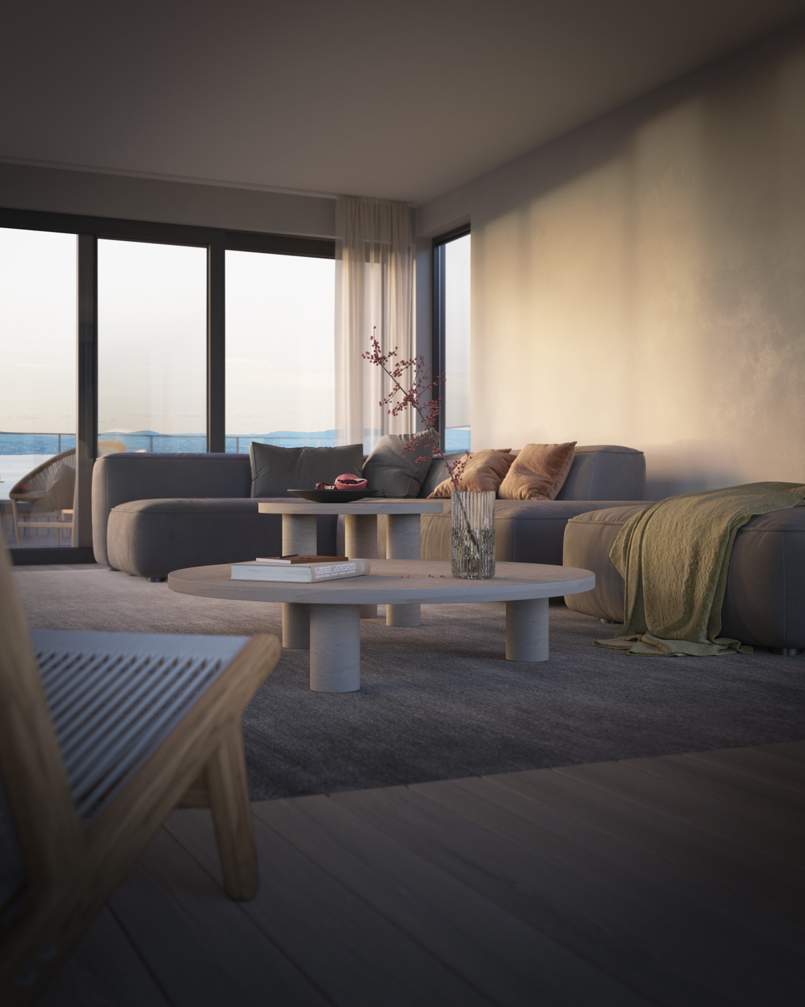 Helt ny del av vertikaldelt tomannsbolig. Galleribilde