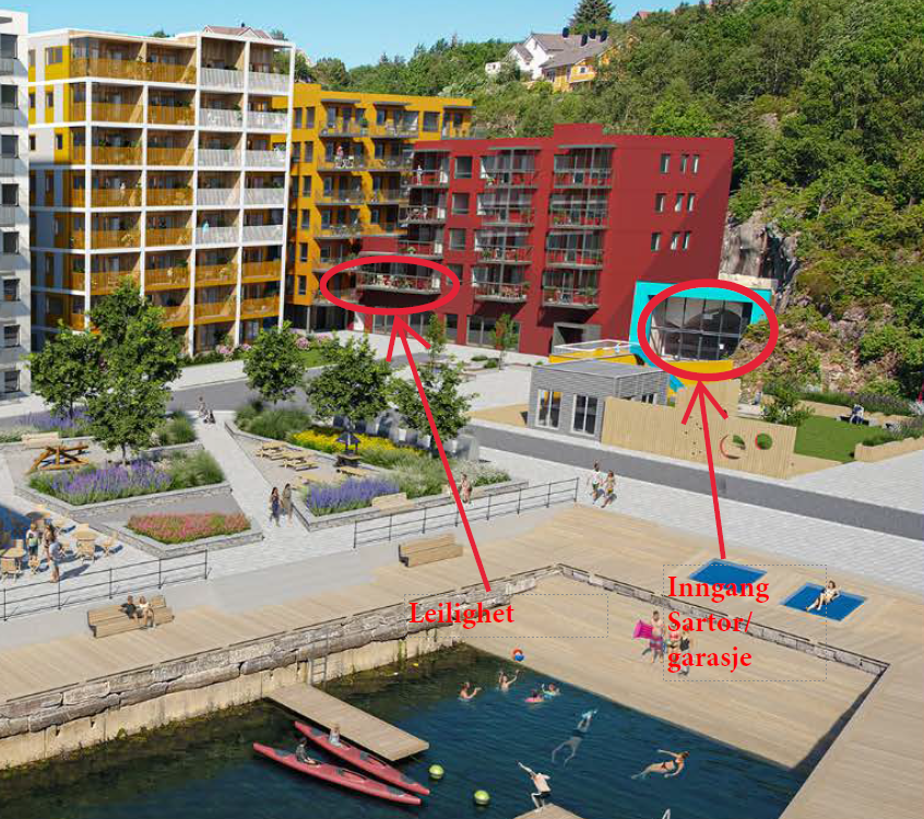 Illustrasjonsbilde, meget kort vei til Kystbygarasjen og Sartor Galleribilde