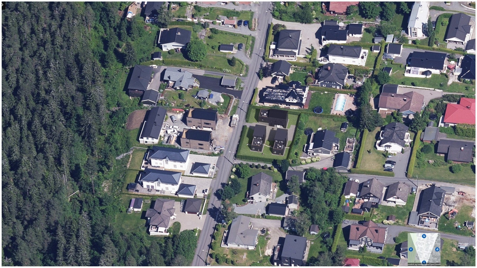 Illustrert oversiktsbilde med ny bebyggelse. (Dette er kun en illustrasjon og avvik kan forekomme) Galleribilde