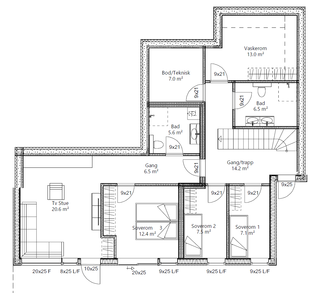 Langenesåsen 1. etg. Galleribilde