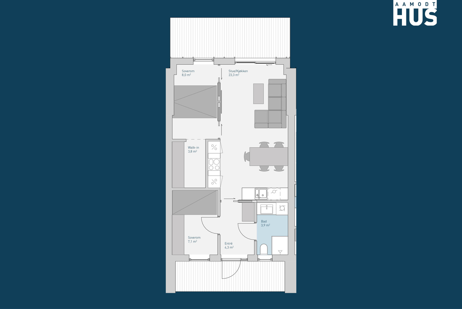 Image #6 Søgne/Åros - Moderne leiligheter i nytt boligfelt midt mellom Årossanden og Kvernhusvannet
