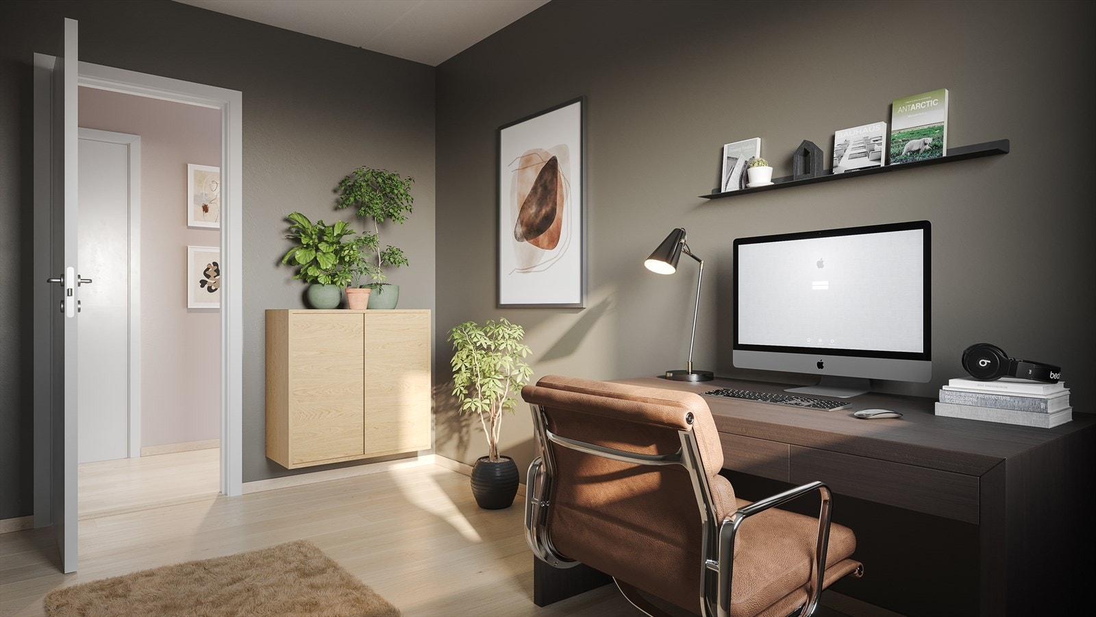 Strandholmen leilighet 502 Kontor Galleribilde