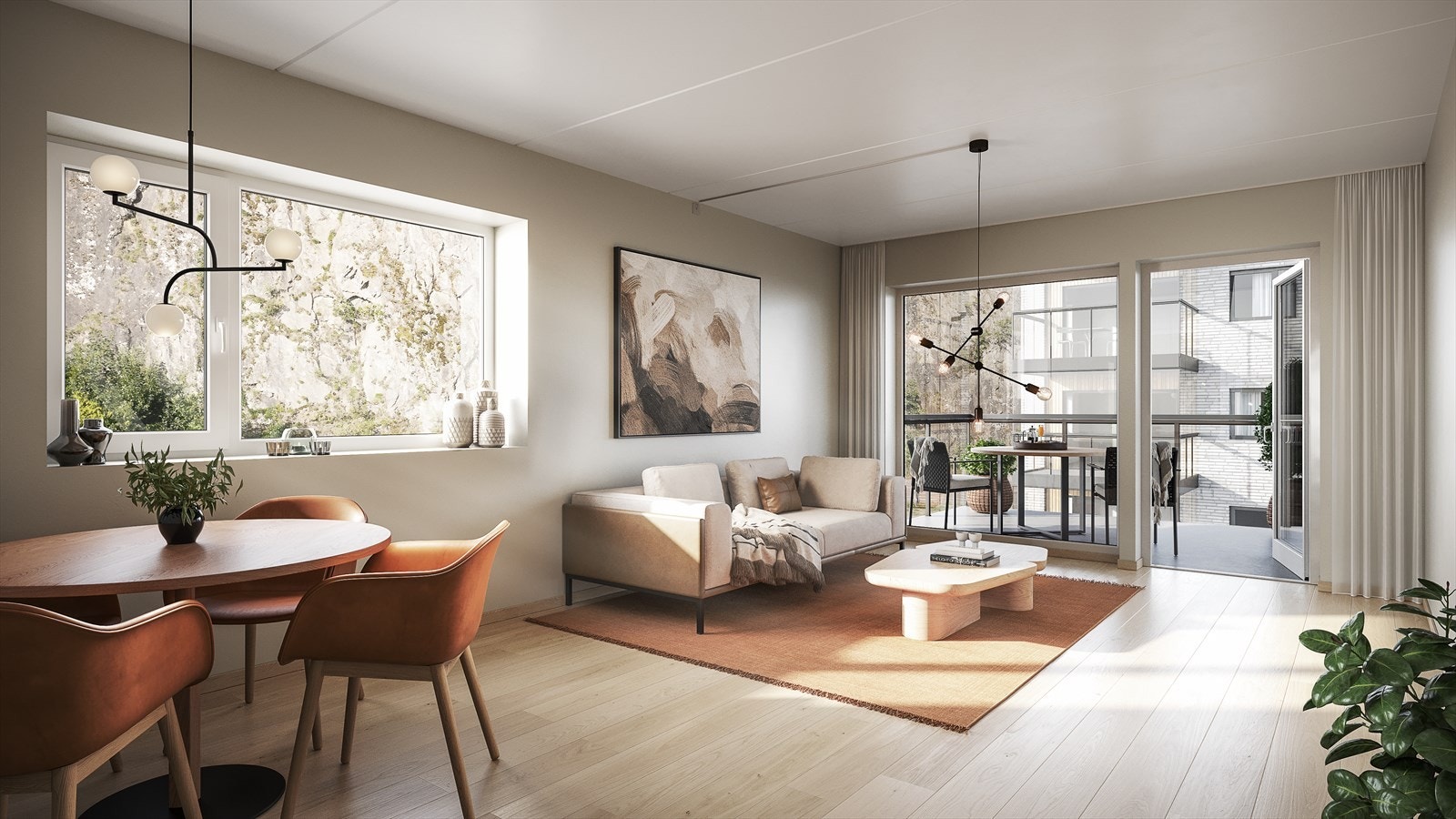 Strandholmen leilighet 304 Stue Galleribilde