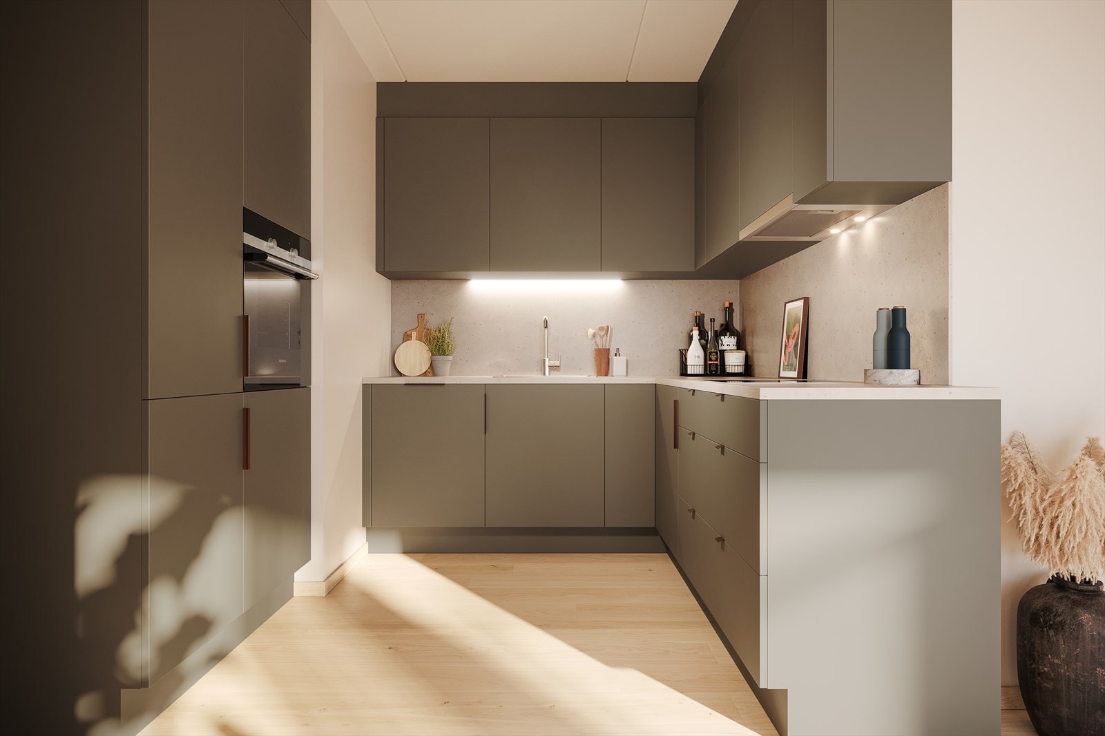 Strandholmen leilighet D203 Kjøkken Galleribilde