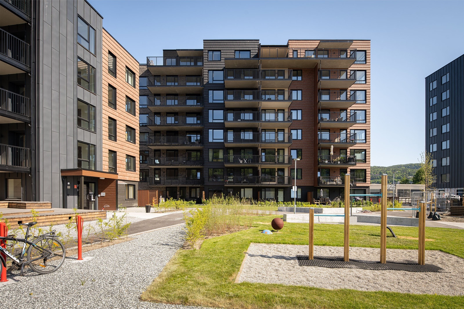 Fasadebilde av bygg 1 A og B Galleribilde