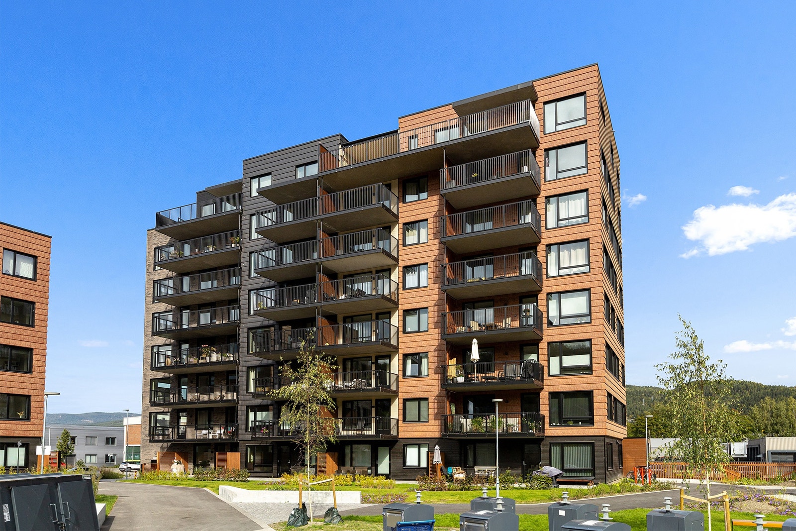 Fasadebilde av bygg 1 A og B Galleribilde