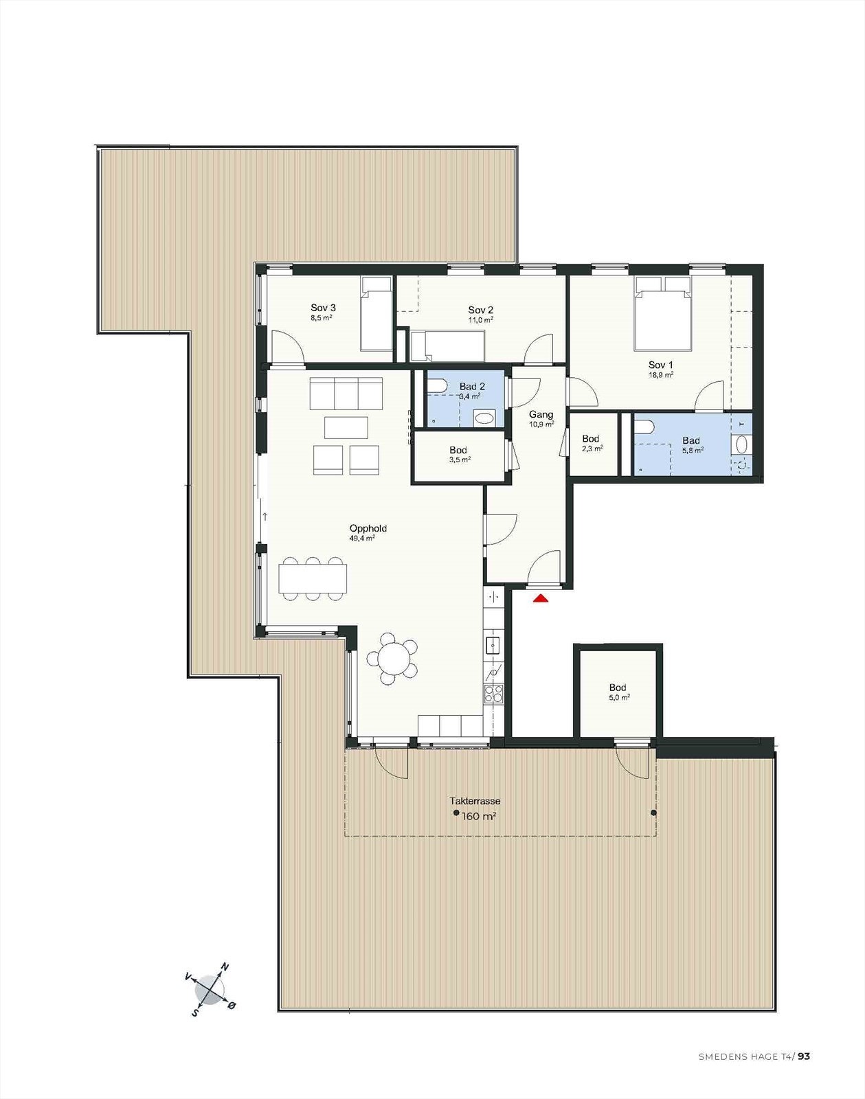 Plantegning leilighet G501 Galleribilde