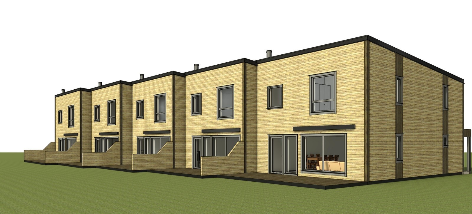 Her er fasade sett frå Sør og Aust Galleribilde