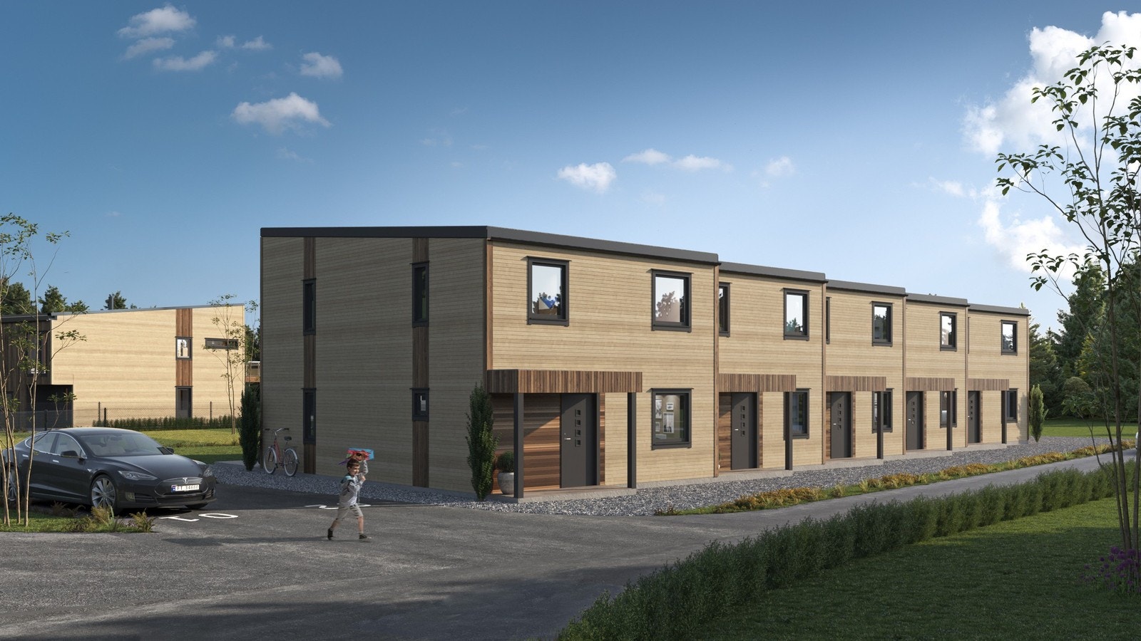 Fasade sett frå Nord og Aust Galleribilde