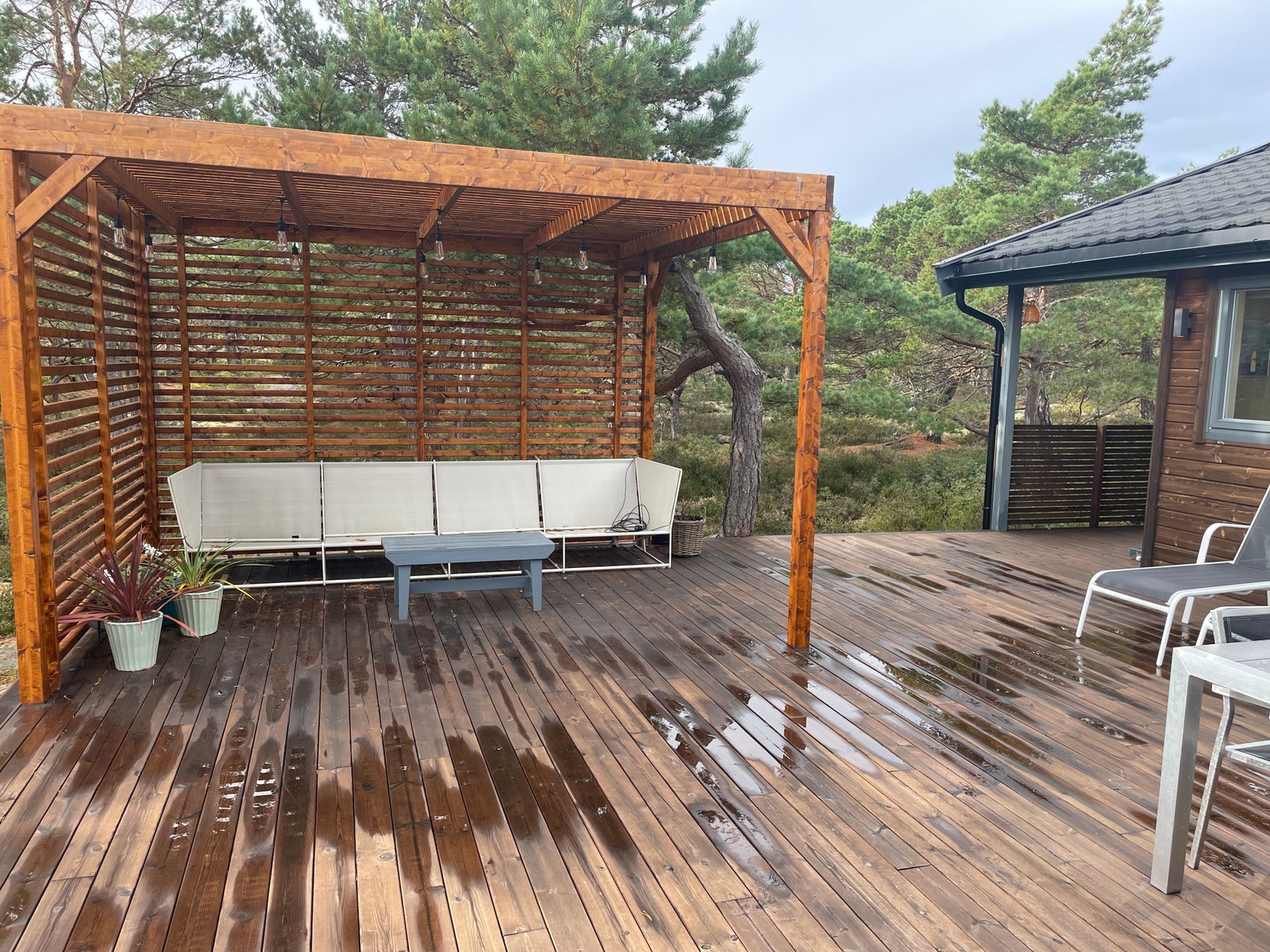 Platting med pergola Galleribilde