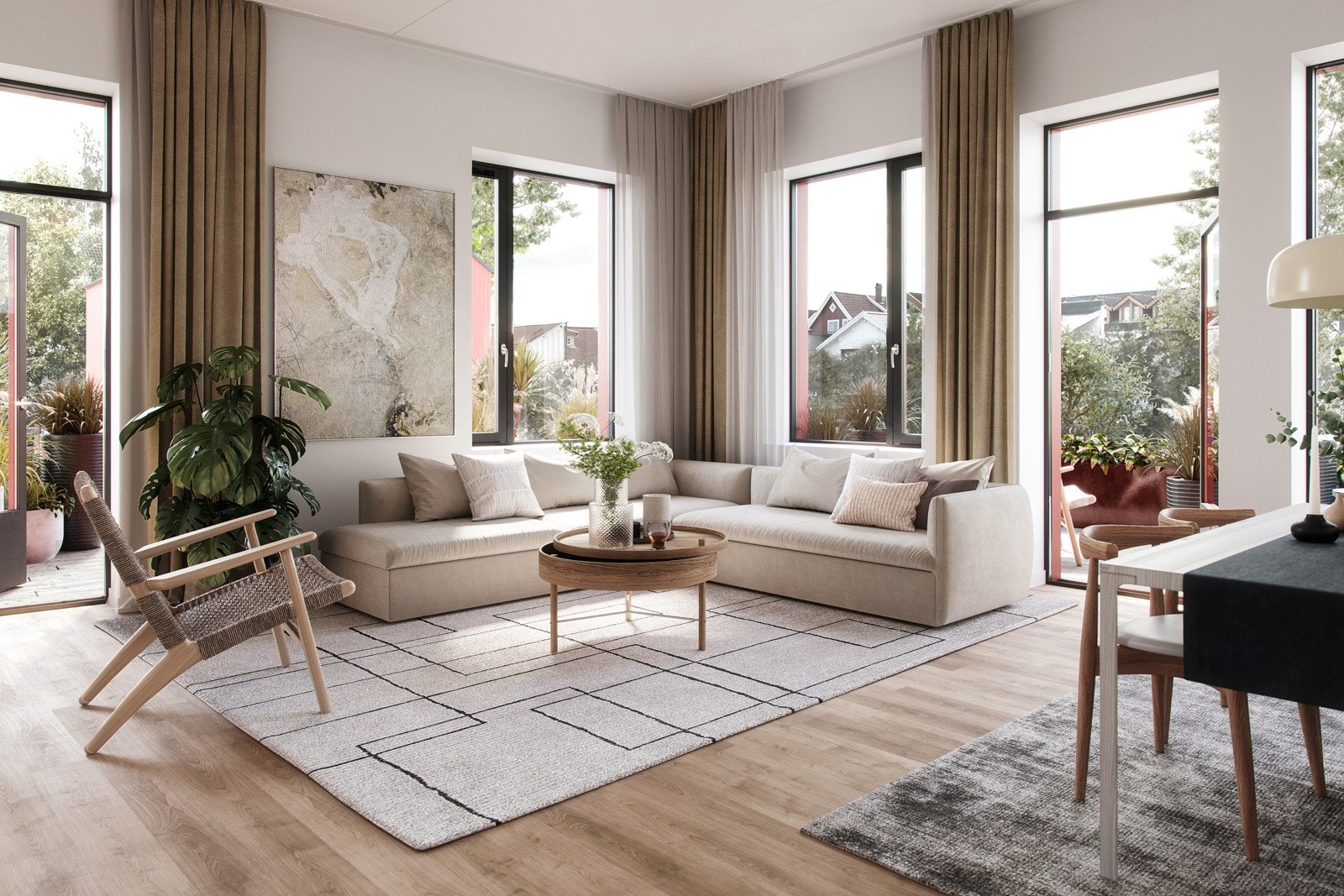 Illustrasjon fra leilighet B102 Galleribilde