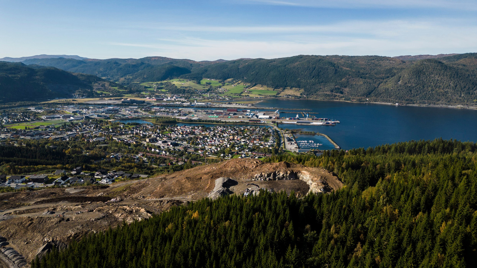 Panoramautsikt fra Lysthusflata