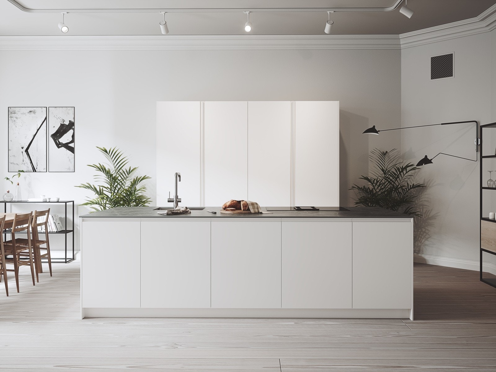 Katalogbilde og illustrasjonsbilde fra Drømmekjøkken. Galleribilde